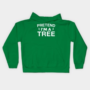 Funny Halloween Party Pretend I'm a Tree Lazy Costume Kids Hoodie